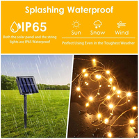 OSIDEN LED Outdoor girlandy żarówkowe na energię słoneczną 7m/12m/22m lampa słoneczna na wróżkę świąteczna girlanda na przyjęcie oświetlenie IR możliwość przyciemniania 3